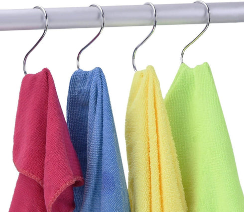 10 Pack Extra Large 4.7 Inches S Shape Heavy-Duty Metal Hooks for Kitchenware, Bathroom Utensils, Plants, Gardening