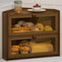 JANSNIMEN Corner Bread Box for Kitchen Countertop, Large Bread Container Storage Bamboo