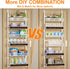 6 2 1 Tier Over the Door Pantry Organizer IN Hanging or Wall Mounted Spice Rack with Adjustable Basket,Heavy Duty