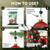 ORNAMENT ANCHOR Heavy Duty Christmas Tree Ornament Hooks for Small & Large Ornaments - Green, 24 Count - No-Slip Xmas