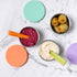 Everusely 3 Pack Condiment Cups, 1.7 oz / 50 ml Bright Stainless Steel Containers with Lids, Reusable Salad Dressing