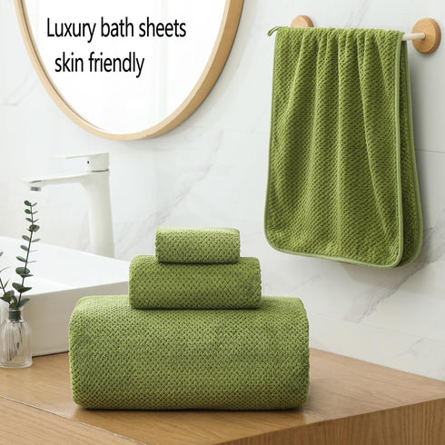 39x78 Inch Sets 6 80% Green,6) YTYC Towels, Oversized Bath Sheets for Adults Luxury Extra Large Bath Towels of Super