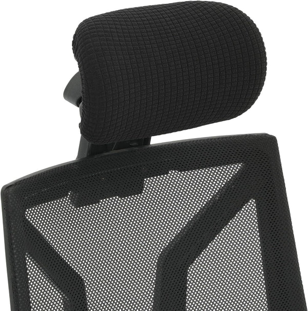 Office Chair Headrest Cover, Chair Pillow Cover, Desk Chair Covers, Furniture Slipcover Protector, Black Attachment