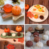 Actvty 3D Pumpkin Silicone Molds, 6 Pcs Half Pumpkin Chocolate Candy Fondant Mold for Halloween Thanksgiving Baking