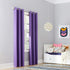 Sun Zero Riley Kids Bedroom Blackout Grommet Curtain Panel, Purple, 40" x 63"