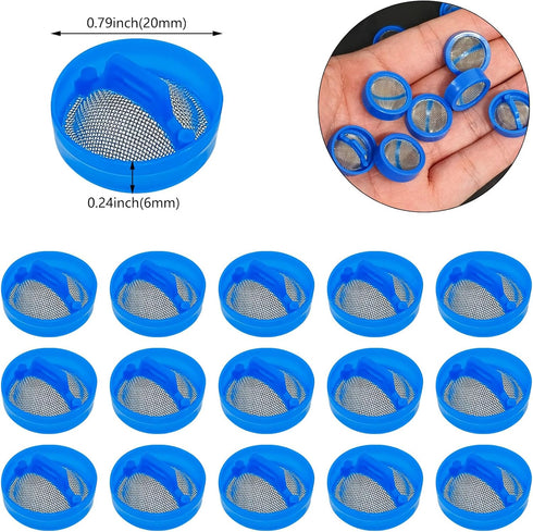 20 Pcs Washer Water Inlet Valve Filter Screen Steel Mesh Washing Machine Part Replacement Repair Kit for Automatic Washing Machine Accessories