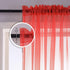 KOUFALL Red Curtains for Kids Bedroom, 2 Panels Sheer Gamer Curtains for Boys Room, 63 Inch Length