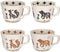Ceramic Coffee Mug, 11 oz Small Novelty Unique Teacup with Handle, Stoneware