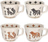 Ceramic Coffee Mug, 11 oz Small Novelty Unique Teacup with Handle, Stoneware