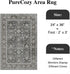 Black Grey Entryway Rug 2x3, Vintage Indoor Kitchen Washable Door Mat, Tribal Distressed Accent Throw Rug