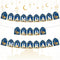 WATINC 2 in 1 Ramadan Banner Eid Mubarak Decoration, No DIY Needed Hanging Banners Decor for Home, Tree, Wall 10 Feet