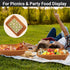 3 Pack EUSOAR Poly Wicker Bread Basket, Natural Brown Woven Decorative Bread Basket, Loaf Bread Vegetables Fruit Snack