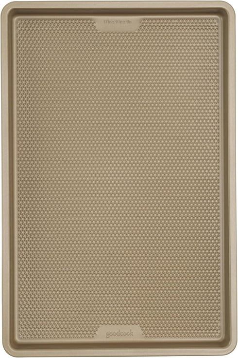 GoodCook BestBake Nonstick Textured Carbon Steel Large Cookie Sheet, 11" x 17", Bronze