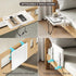 1 Magheo Bedside Shelf Foldable, Metal Clip-On Bunk Bed Table Shelf for Top Bunk Heavy Duty Bed Side Table Tray