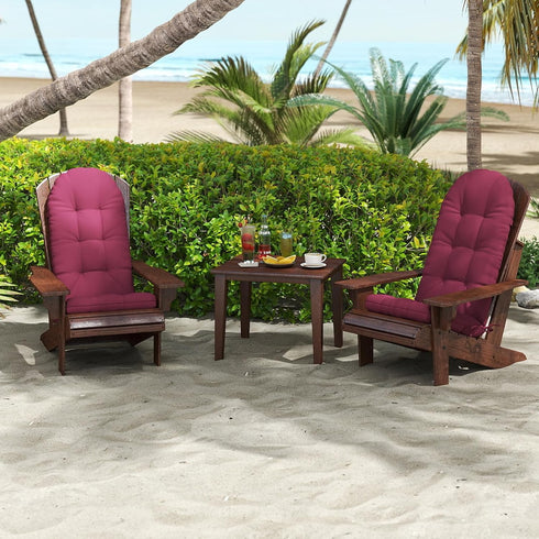 44x19x4 Inch Outdoor Adirondack Chair Cushion, Rocking Chair Cushions, High Back Patio Soft Seat Pad with Ties, Indoor