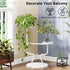 2-Tier Modern Metal Plant Stand Indoor, Flower Holder with Marble Base, Tall Tiered Planter Shelf for Living Room