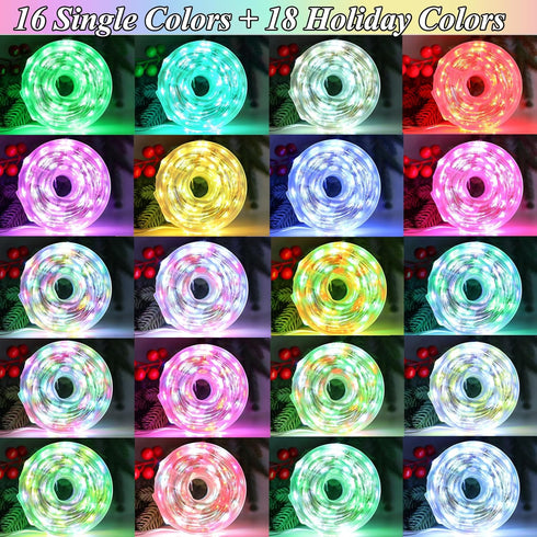 34 2 Pack 40FT 120LED 4th Lovelite Fairy Lights Colors Changing, Total of July String Lights Battery USB Operated