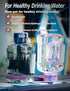 Bewinner Hydrogen Water Bottle, 1.5L Sports Design, High Technology Water Ionizer for Fitness, Travel, Gym