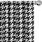 Ambesonne Modern Curtains, Bizarre Shapes Houndstooth Graphics, 2 Panel Set for Living Room Bedroom
