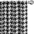 Ambesonne Modern Curtains, Bizarre Shapes Houndstooth Graphics, 2 Panel Set for Living Room Bedroom