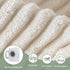 4" 12" HIGOGOGO Corduroy Recliner Chair Cushion with Lumbar Support Pillow Soft Non-Slip Thick Seat Pad Prevent