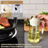 2 1 16oz/470ml in Oil Dispenser and Oil Sprayer for Cooking, Glass Olive Oil Dispenser Bottle Kitchen Gadget & Air