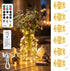 6 Pack Rechargeable Fairy Lights with Remote & DIY Timer, 7ft 20LED