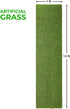 Superior Artificial Grass Indoor/Outdoor Area Rug - Faux Turf for Backyard, Playground, Dog Training, 1' x 13', Green