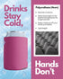 PartyPrints 25 Pack Neon Pink Blank Can Cooler Sleeves - Customizable Insulated Foam for 12oz Regular & 16oz Tall Cans