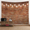 WODEJIA Red Brick Wall Print Fabric Tapestry Decorative Wall Art Tablecloth Bedspread