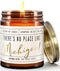 Michigan Gifts, 'There's No Place Like Michigan' Candle, Hot Apple Cider, 9oz Jar, 50Hr Burn, USA Made