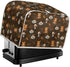Toaster Dust Cover for 2 Slice Microwave Oven, Stain Resistant Kitchen Appliance Cover with Handle, Coffee Dessert Brown