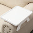 SINWANT Couch Arm Table,Bamboo Couch Arm Tray Clip on Sofa Armrest,Chair Side