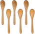 6 6 Inch Set INTAJ PCS Small Wooden Spoons, Honey Spoons for Tea, Hardwood Wooden Honey Teaspoon for Coffee, Little