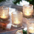 48 Packs Votive Candle Holders, Clear Tea Lights Candle Holders Bulk Tealight Candle Holder for Table Glass Holder