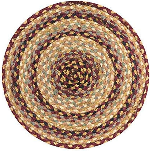 Earth Rugs Chairpad 15.5", Burgundy/Gray/Crème