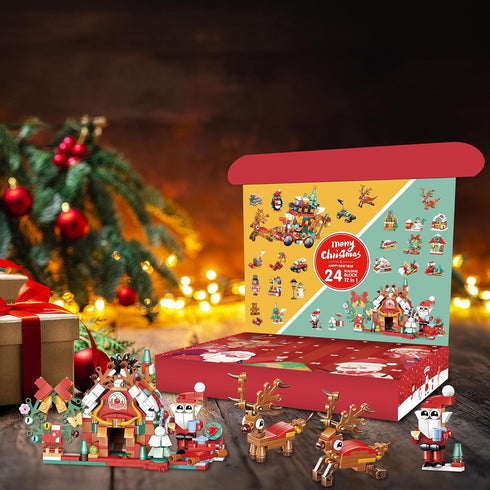 Christmas Advent Calendar 2024 for Kids, 24 Days Countdown Calendar, Advent Calendar Toy for Kids 3 Years and Up with