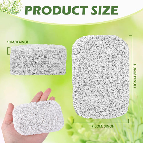 Jerphen 4pcs Jephen Soap Lifting Pads for Soap Dish,Bars soap Holder for Shower Kitchen Bathroom Travel Hotel Cleaning