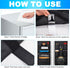70.9" 15", 13 Mini Fridge Storage Organizer Dorm - x Over Fridge Shelf with Paper Towel Roller, Refrigerator Caddy