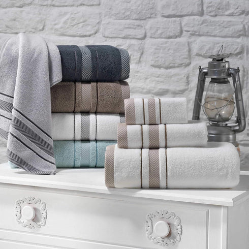 Le fil blanc Set_White 100% 2 2 2 Bath Towel Towel For Bathroom, Luxury Hotel &Spa Quality, Cotton .Includes Large Bath