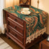 Nightstand Cover with Lace Trim Floral Pattern :Slip-Resistant Dustproof Table Cover for