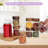 Foyofly (4oz(118ml)*8 pack) Glass Spice Jars Seasoning Containers Small Glass Jars with Lids Airtight Food Storage