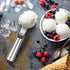 Frozen Premium Ice Cream Scoop with Trigger Ice Cream Scooper Stainless Steel, Heavy Duty Metal Icecream Scoop Spoon
