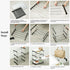 OLYREO Closet 3 Closet Stackable Small Shoe Rack for Tier, Sturdy Shoe Rack Organizer for Front Door Entrance