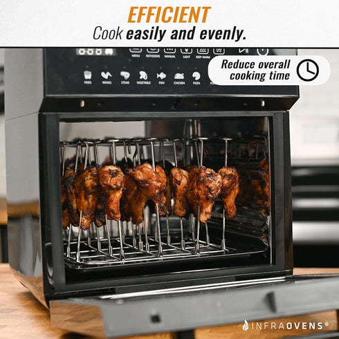 INFRAOVENS Air Fryer Rack for Chefman Multifunctional Digital Air Fryer XL 10 L, Stainless Steel Accessories