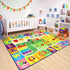 3x5 Chicrug Educational Kids Area Rug for Playroom, TPR Non Slip Kids Classroom Carpet Rug for Learning ABC Animal