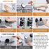LEVERLOC Shower Caddy Suction Cup with Hooks and Soap Holder, No-Drilling Bathroom Organizer, Black