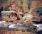 Glade Creek Mill Nature Trees Landscape Art Print Poster (16x20) Decor