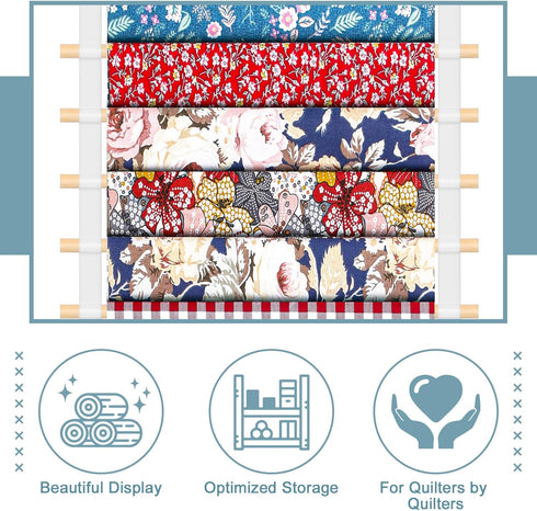Hanging Fabric Storage Organizer Over The Door, 20-Shelf Wall Mount for Sewing and Quilting Fabric Collection