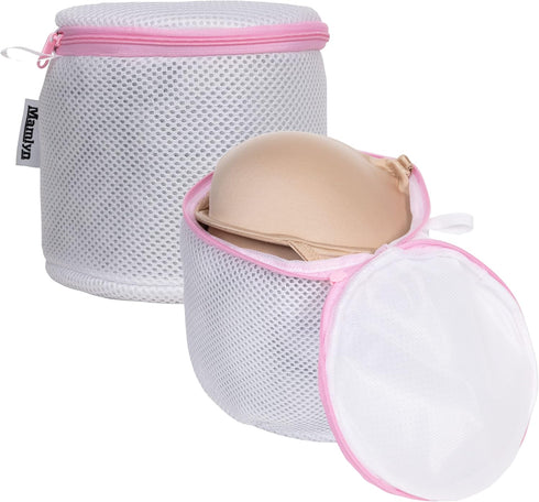 Mesh Bra Bags for Washing Machine, Lingerie wash Bags for Laundry (set of 2) by Mamlyn